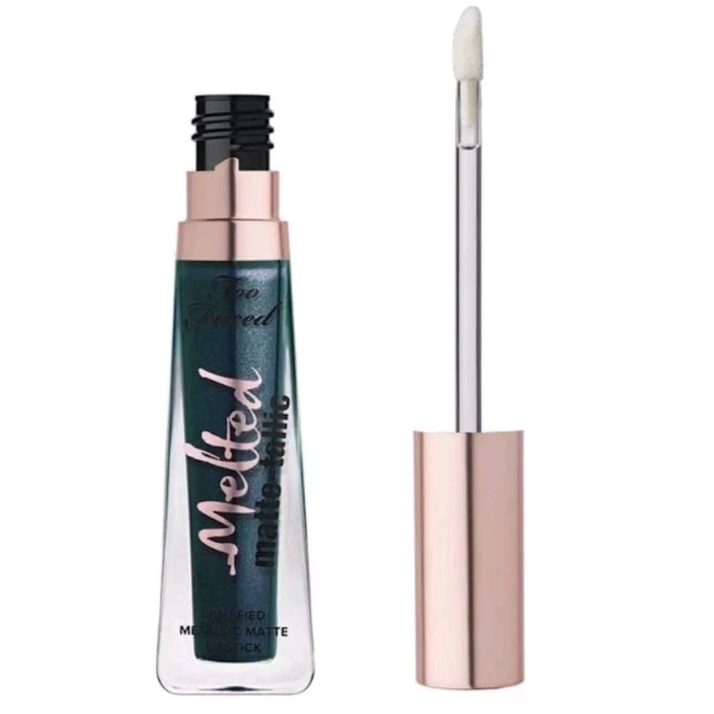 NWOT Too Faced Melted Matte-Tallic Lipstick - The Real Teal